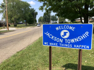 Jackson Township Ohio street sign